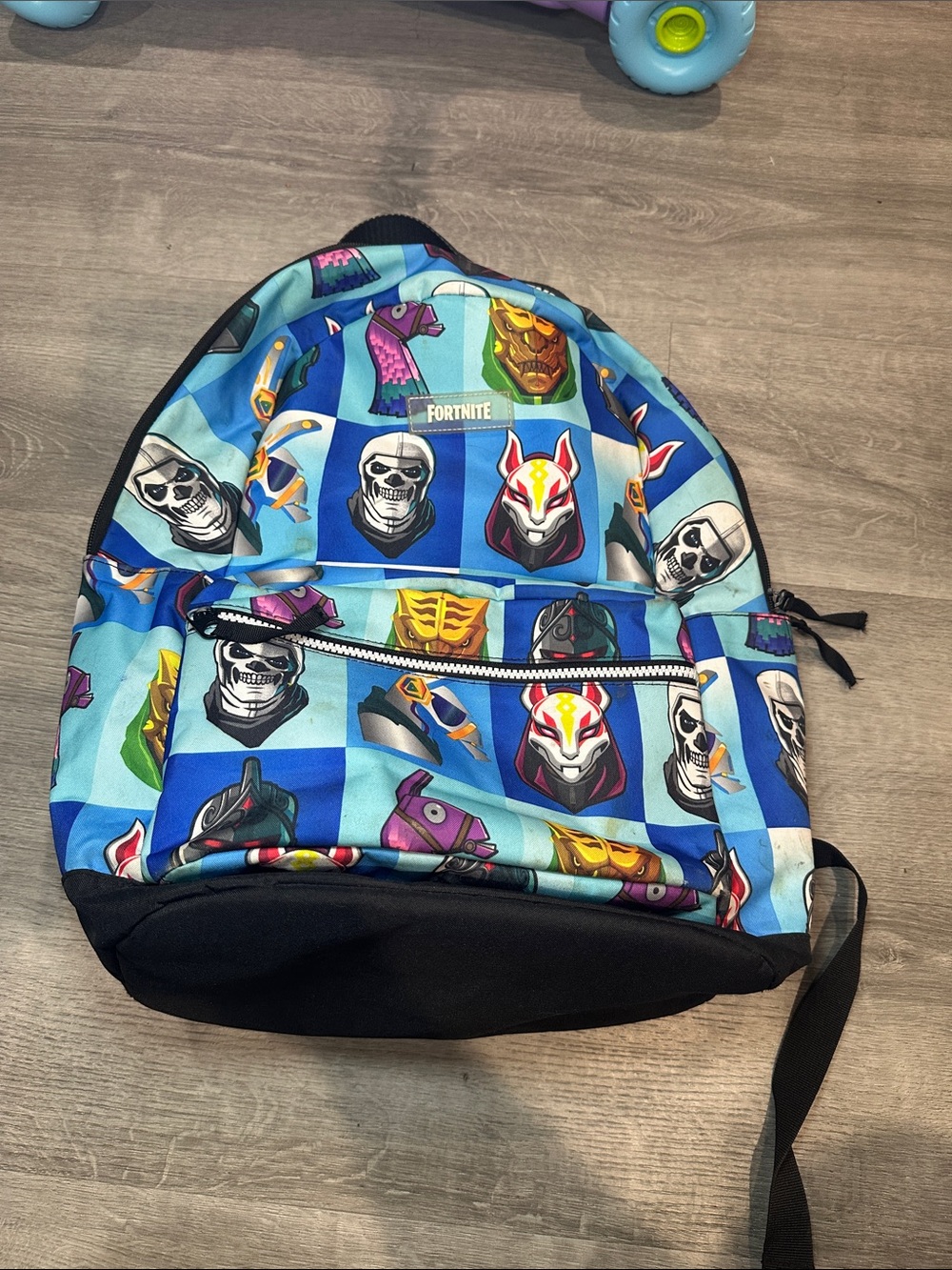 Fortnite Kids Blue Character Print Backpack